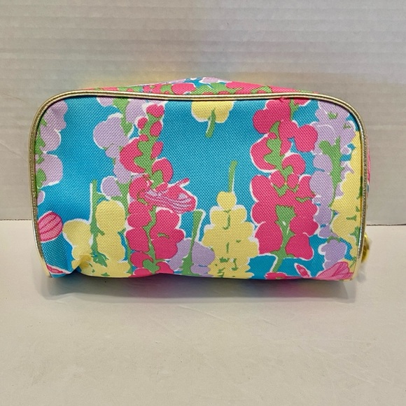 Lilly Pulitzer for Estée Lauder floral cosmetic makeup bag New Never Use - Picture 4 of 9